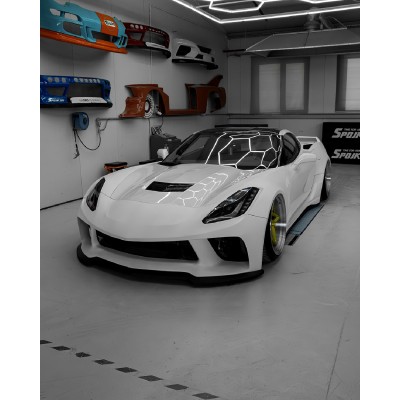 Shark WideBody Kit Chevrolet Corvette C7 - Laminat
