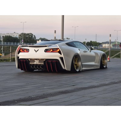 Shark WideBody Kit Chevrolet Corvette C7 - GFK composite + Carbon